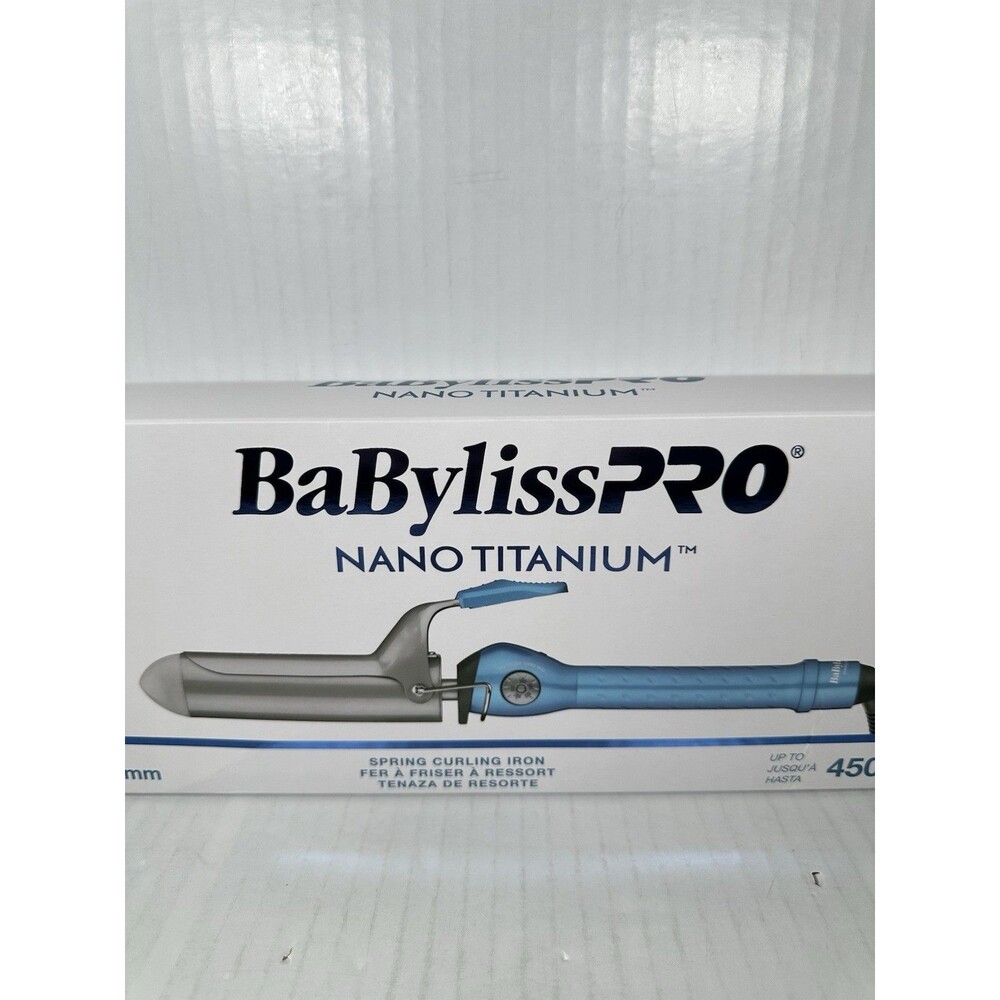 BaBylissPRO Nano Titanium 1½" 38mm Spring Curling Iron #BNT150S NEW
